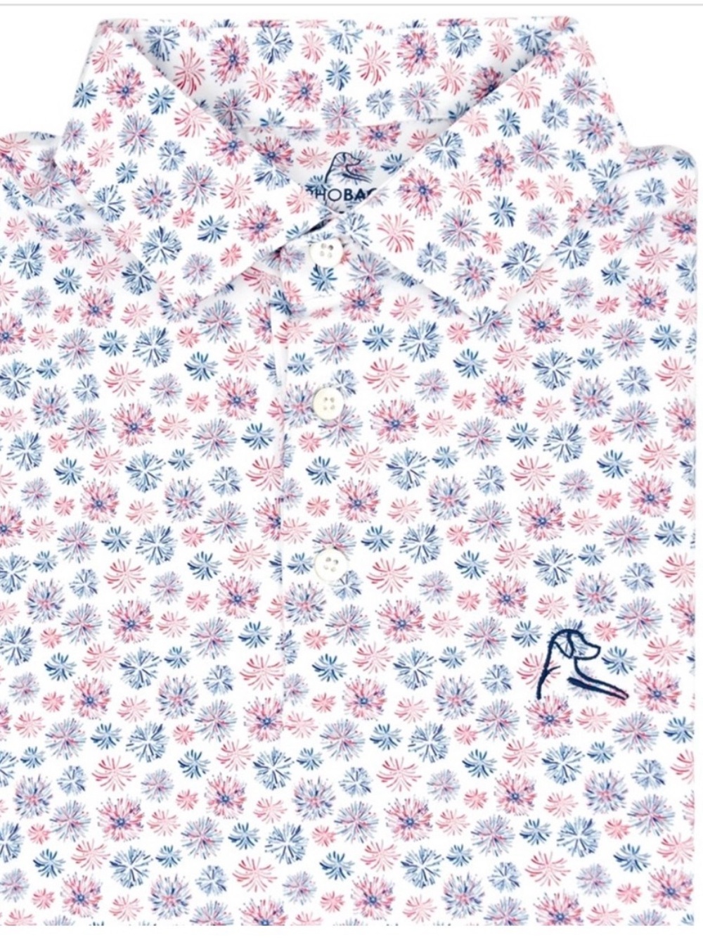 Rhoback The Firework men’s polo, size M